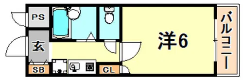 シャルマンフジ御影参番館【4階】の間取り