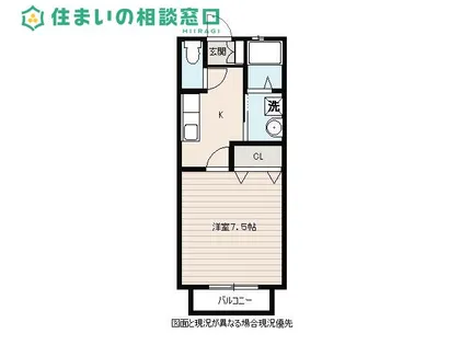 愛知県額田郡幸田町大字芦谷字仲田【アパート】の間取り