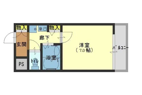 ディナスティ清水谷【9階】の間取り