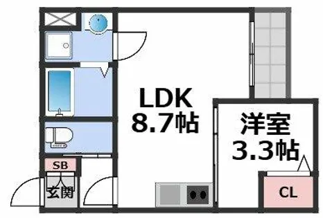H-maison衣摺Ⅱ【1階】の間取り