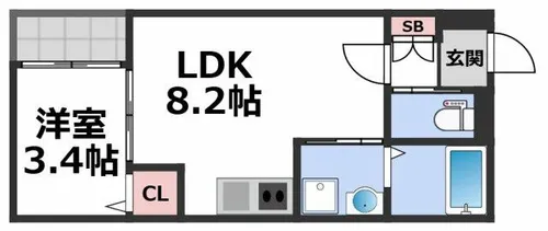 H-maison衣摺Ⅱ【2階】の間取り