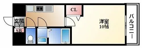 プレサンス丸の内フォート【14階】の間取り