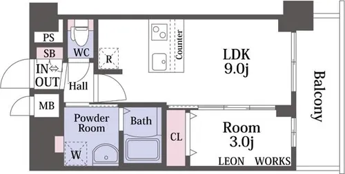 プレサンス西九条シティベイ【10階】の間取り
