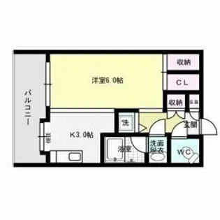 ソフィア高宮A館【4階】の間取り