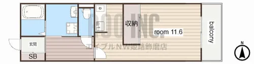 AG REGA たつの【207号室】の間取り
