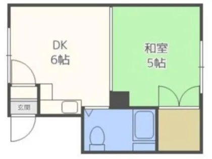 あきふみマンション【6号室】の間取り