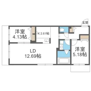 S-RESIDENCE医大南altier【3階】の間取り
