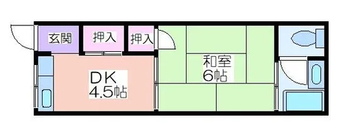 マンション東雲【1階】の間取り