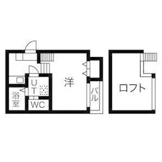 ルークス名古屋II【2階】の間取り