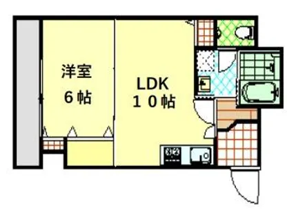 グレイス今里【2階】の間取り