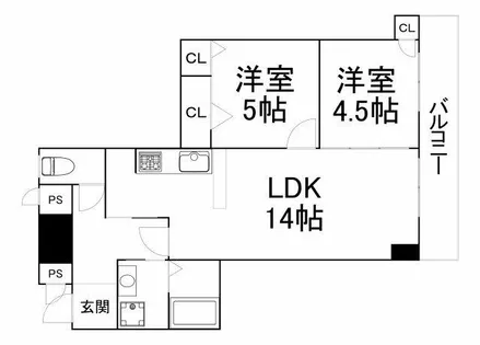大手前セントポリア【11階】の間取り