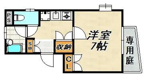 ノースコート【1階】の間取り