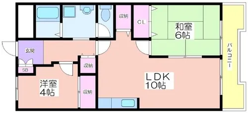 メゾンロイヤル【514号室】の間取り