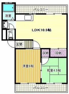 パルコートタナカ【1階】の間取り