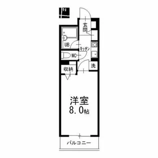 ハイネス修芳【402号室】の間取り