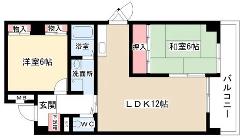 シャンポール幹Ⅱ【306号室】の間取り