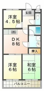 新生マンション【1階】の間取り