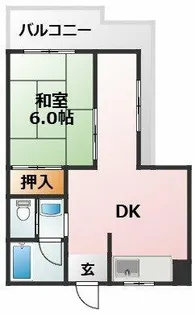 大阪府大阪市東淀川区豊新5丁目【マンション】の間取り