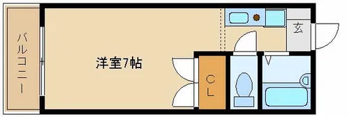 ハイツSUGIYAMA【1階】の間取り