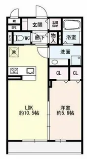 メゾン・ド・クルー【2階】の間取り