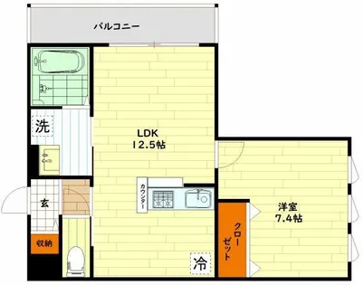 ドゥ・ルミエール新森【2階】の間取り