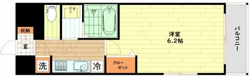 エスリード江戸堀【8階】の間取り