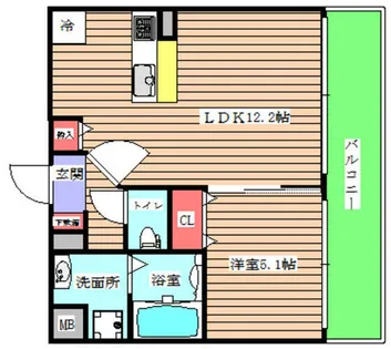ベルステラ【3階】の間取り