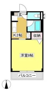 ベルテ菱池【1階】の間取り
