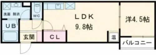 アート小若江【1階】の間取り