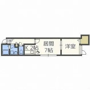 ユートーン【106号室】の間取り