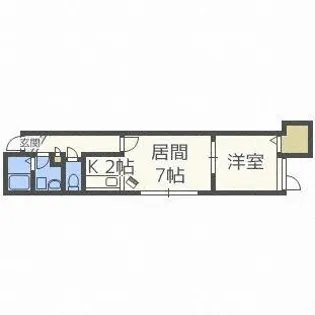 ユートーン【106号室】の間取り