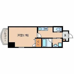 リエス尼崎東【7階】の間取り