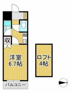 プライマリー久留米大南【202号室】の間取り