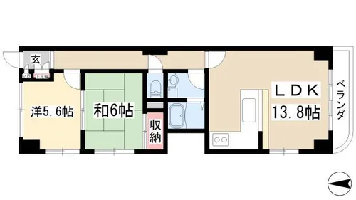 ロワールパークⅡ【2階】の間取り