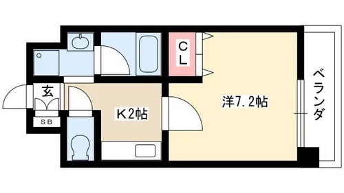1Kの間取り画像
