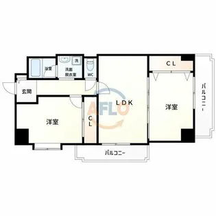日生ロイヤル高津【1104号室】の間取り
