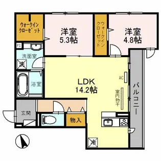 グランエスポワール寿【2階】の間取り