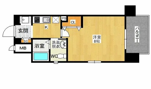 ラナップスクエア福島2【10階】の間取り