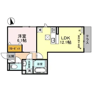 sophia court桜町【2階】の間取り