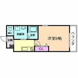 リアコート高井田中央WEST【1階】の間取り