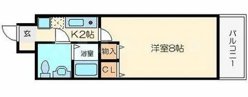 ドミール桜川【5階】の間取り