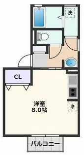 テラー・ウエスト新芦屋【2階】の間取り