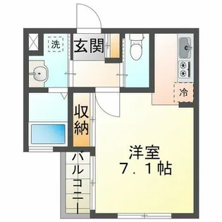 エビラ須磨【1階】の間取り
