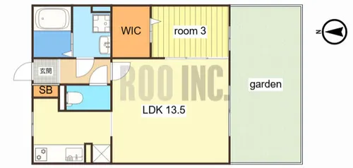 リビングタウン網干【1階】の間取り