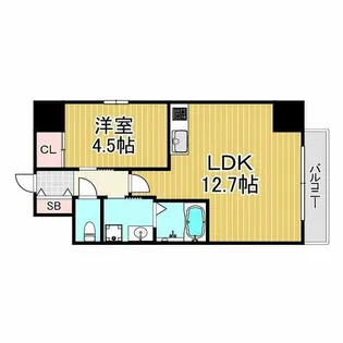 プレジオ西宮北口【306号室】の間取り