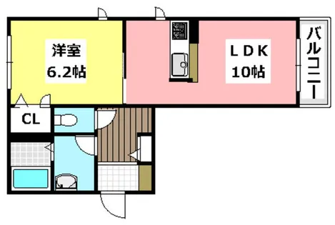 シャーメゾン豊川A棟【201号室】の間取り