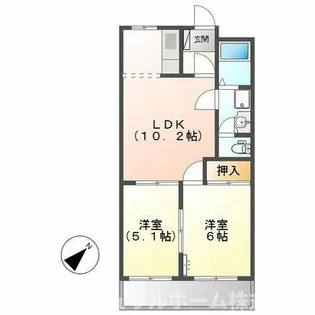 ネオポリス東幸【2階】の間取り