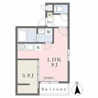 MOVE新守山【102号室】の間取り
