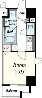 ハーヴェスト京町堀【8階】の間取り