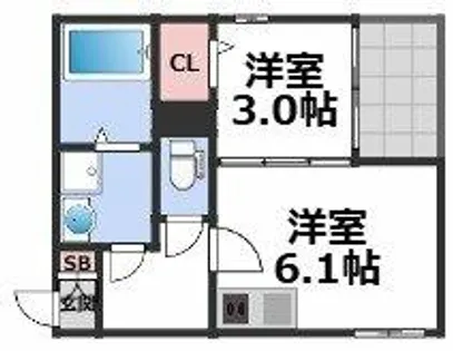 The Crest【1階】の間取り